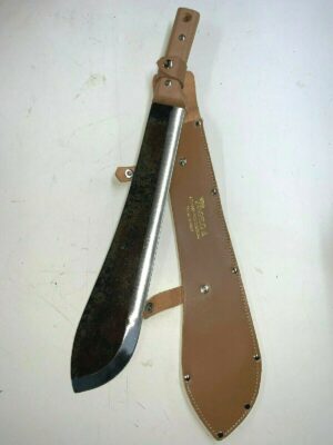 RONCOLA MACHETE ANGELO BERGAMASCO CM.35 CON FODERO IN CUOIO