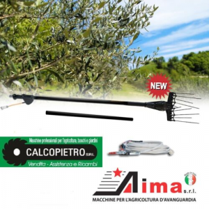 AIMA TWIGO STANDARD 12V ABBACCHIATORE SCUOTI OLIVE A BATTERIA TELESCOPICO 180-280 cm + 1 Mt